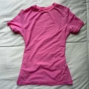 SKIMS Fits Everybody Pink Short Sleeve Tee